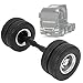 RC Rear Axle Tire, 10 Hole NonPowered Rear Axle Tire Upgrade Spare Part Suitable for 1 : 14 Scale RC Tractor Trailer