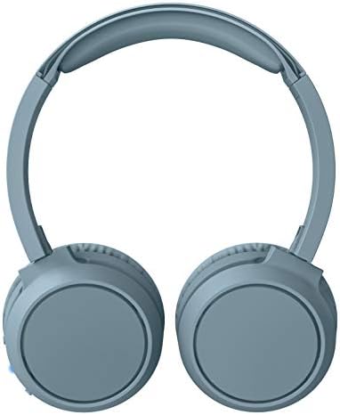 Philips On-Ear Headphones H4205BL/00 with Bass Boost Button (Bluetooth, 29 Hours' Playback Time, Quick Charging Feature, Noise Isolating, Flat Folding), Matte Blue