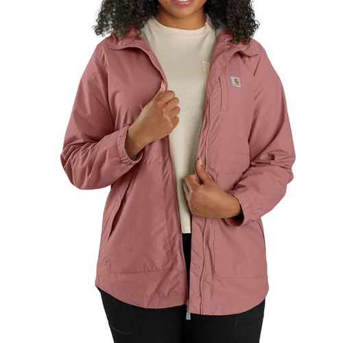 Carhartt Women's Rain Defender Relaxed Fit Lightweight Coat, Rose Tint, Large by Carhartt - Used condition - Image 3