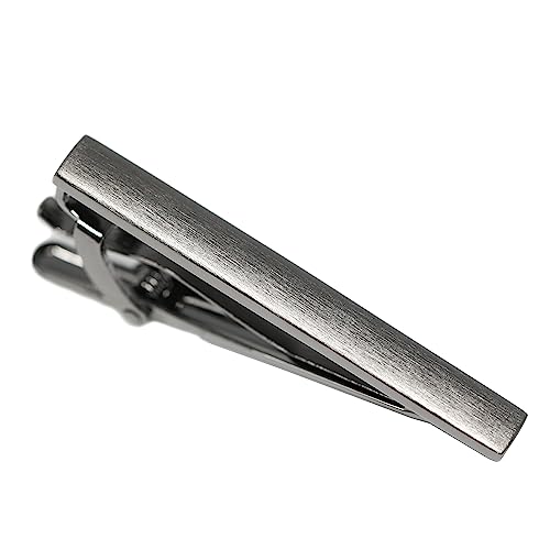 Classic Gunmetal Tone Tie Clip With Gift Box 2 Inch Slim Tie Accessory Clip Men Gift Tie Bar