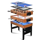 RayChee 7-in-1 Multi-Game Table with Air Hockey, Billiards, Foosball, Ping Pong, Shuffleboard, Chess