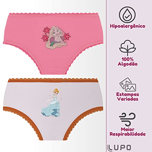 Kit 06 Calcinhas Disney Princesas | 0900-0909 | G