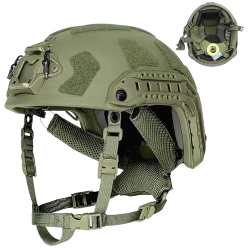 Casque rapide avec adaptateur de rail et sangle réglable de maintien