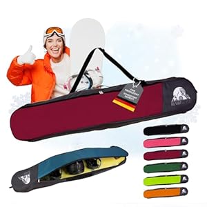 Rawstyle Snowboardtasche Snowboard-Tasche Boardbag Snowboard Bag Tasche für Snowboard Rucksack Modell 2 (Bordeaux (170cm))