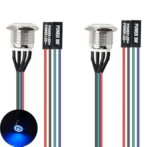 Gebildet 2 Stück 16mm Metall Druckschalter