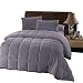 Royal Hotel Oversized King Down-Alternative Comforter - Duvet Insert, 100% Down Alternative Fill, Gray