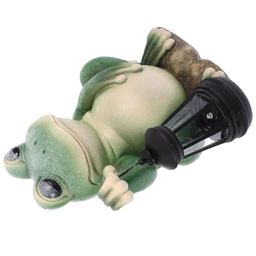 Lanterne solaire grenouille Veemoon lampe LED étanche de jardin extérieur
