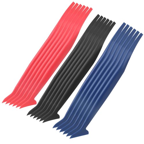 18 Pcs Car Micro Squeegee Curves Slot Tint Tool Set, Vinyl Wrap Tools, Vinyl Wrap Squeegee Car Wraping Tools with Different Hardness for Installing Vehicle Wraps and Auto Stickers Car Wrap Tools