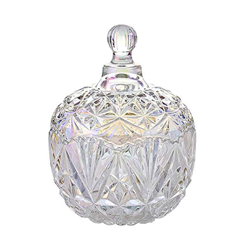 Glas Vorratsdosen mit Deckel, Bonbongläser Zuckerdose aus Glas Klein Vorratsgläser aus Glas für Süßigkeiten, Lebensmittel Cover