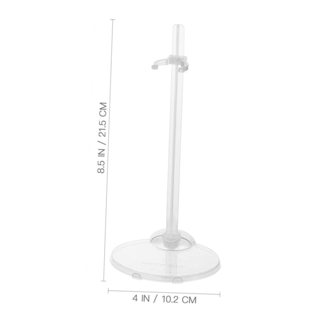 SUPVOX 10Pcs Transparent Doll Stands Plastic Display Racks for Doll Support Doll Storage Brackets for Collectibles Practical Doll Holders for Desktop Display