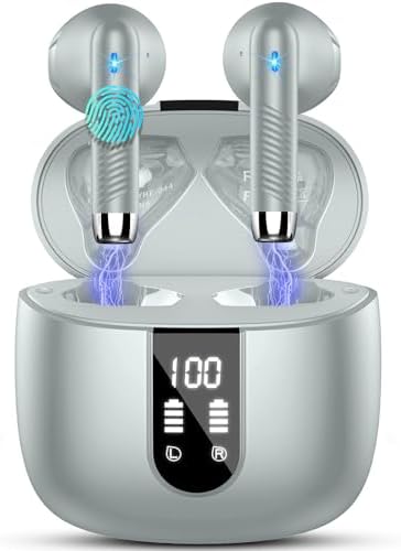 Drsaec Bluetooth Kopfhörer, In Ear Kopfhörer Kabellos Bluetooth 5.4 | Neue 4 Mic Kabellose Kopfhörer ENC Noise Cancelling Wireless Earbuds 48H Tiefer Bass, IP7 Wasserdicht Ohrhörer