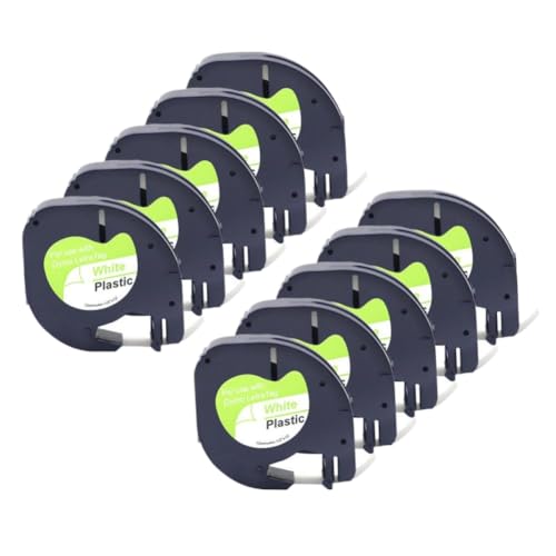 ���F�v���X�`�b�N���x���e�[�v LT100H LT-100T 91331 91201 12 �~�����[�g�� 10 20 30 50 �ƌ݊�������(White-10pcs)