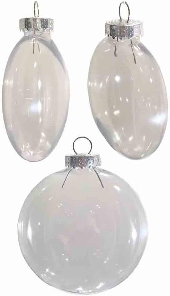6 Inch Clear Plastic Disc Ornaments Bulk [N176000] (3)