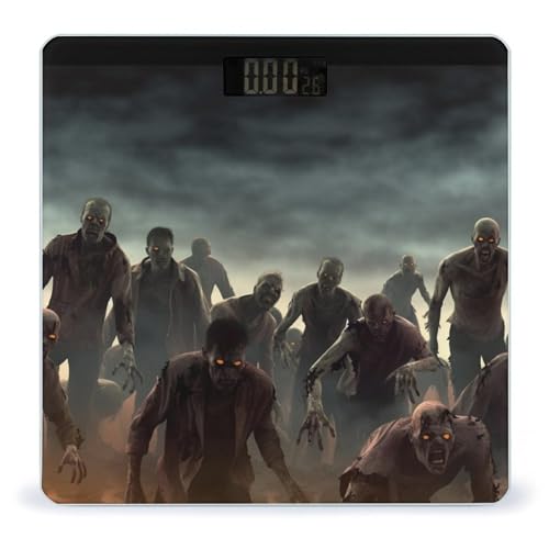 Báscula digital Many Zombie de vidrio templado para baño miniatura 1