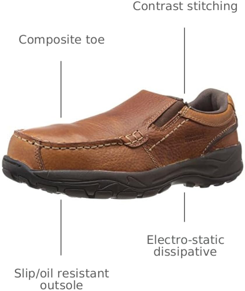 Amazon.com | Rockport Men's Extreme Light Composite Toe Brown 7 M