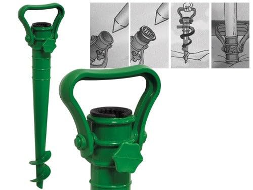 Briconess.com Puntale Regolabile per ombrelloni da Spiaggia a palo Centrale 42 cm