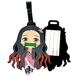 Cartoon Luggage ID Tag Lovely Girl Luggage Tag Silicone Luggage with Name Perfect to Quickly Spot...