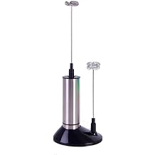 Milk Frother Handheld Battery Operated Electric Foam Maker Milk Frother Basecent Electric Milk Frother Handheld Milk Foamer for Coffee, Latte, Cappuccino, Hot Chocolate,Drink Mixer1 Set