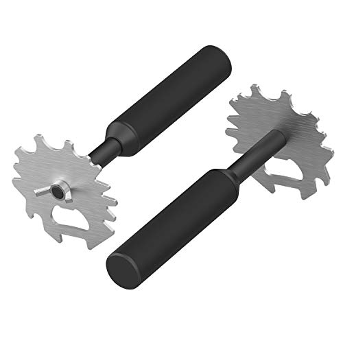 Stainless Steel BBQ Grill Scraper with Silicone Handle #TOP14
