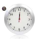 HJZJGG Orologio da parete con telecamera spia HD1080P, videoregistratore di sicurezza, telecamera nascosta, registrazione in loop, rilevazione di movimento, telecamera di sorveglianza per casa e
