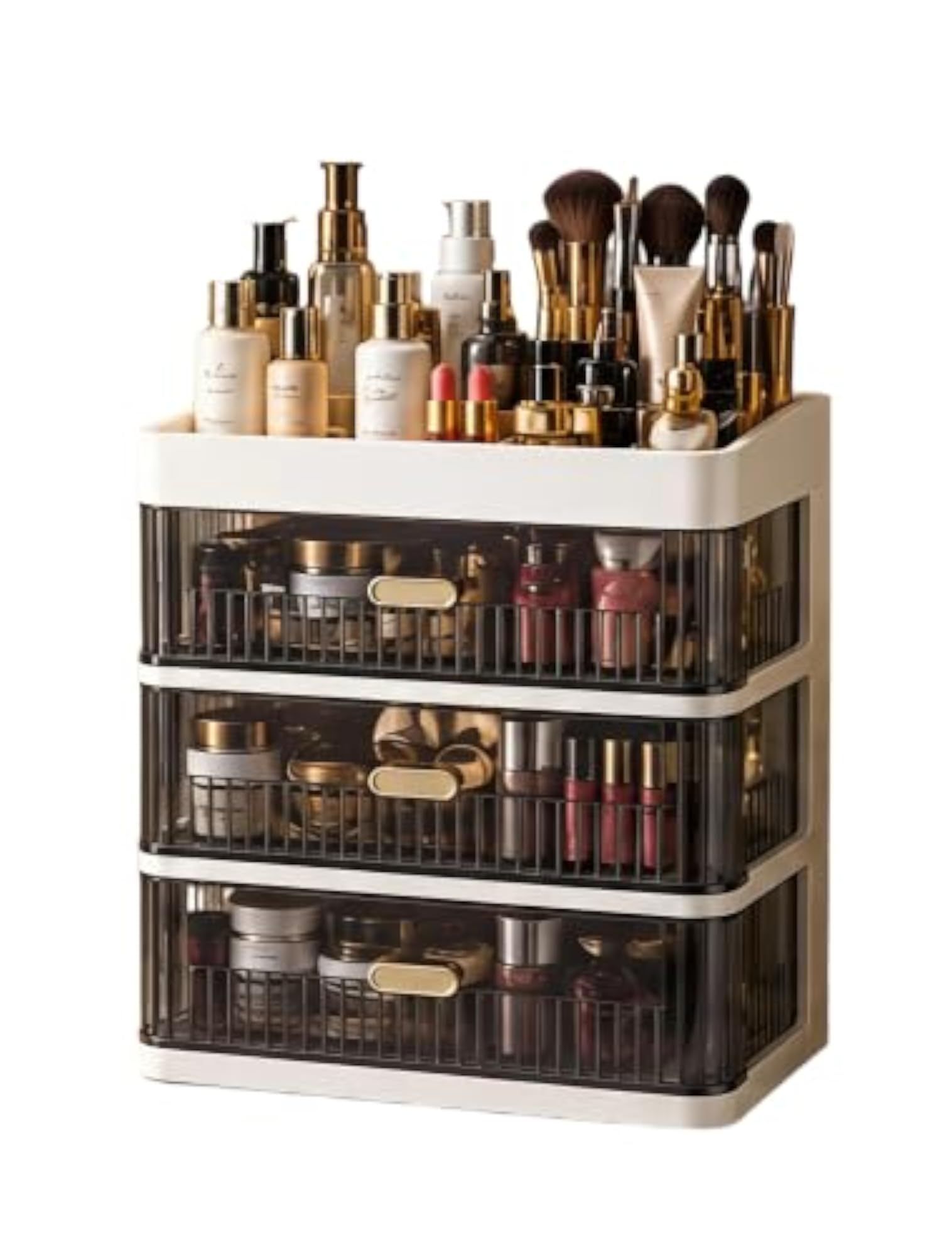 3 Layer Jewellery Organizer with Drawers for Necklace Earrings Rings Bangles