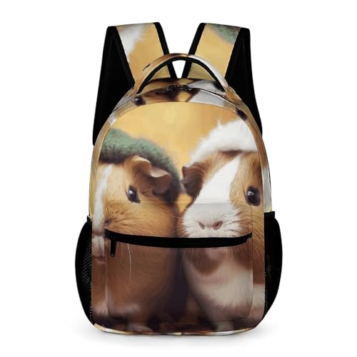 Carry on Backpack,Cute Guinea Pigs Print Backpack,classical Travel Backpack,backpack with Pocket,unisex Travel Work Bag