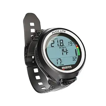 Mares Puck Lite Scuba Diving Computer Watch-Style One Button Control Underwater Freediving