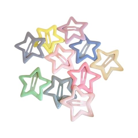 MEKEET 10Pcs Star Hair Clips for Kids Cover