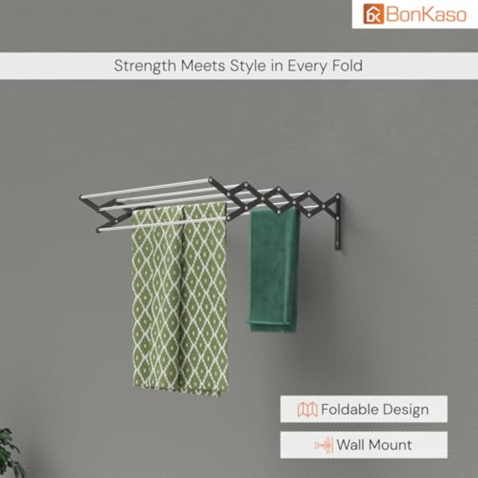 9 Rod Multi Foldable Clothes Drying Stand