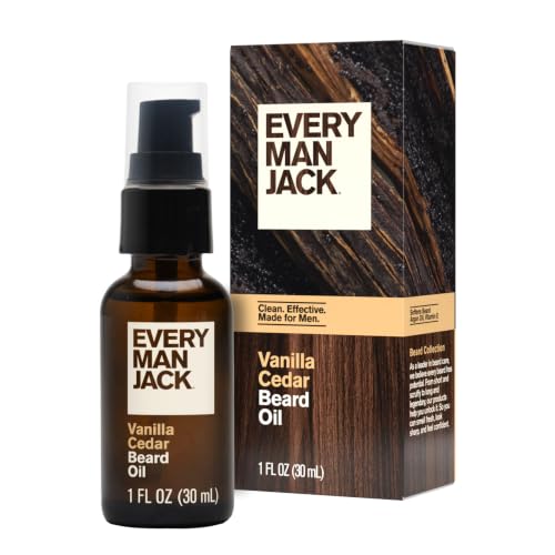 Every Man Jack Beard Oil with Vanilla + Cedar