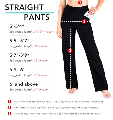 Yogipace-Womens-PetiteRegularTall-Straight-Leg-Loose-Fit-Yoga-Pants-Lightweight-Lounge-Sweatpants