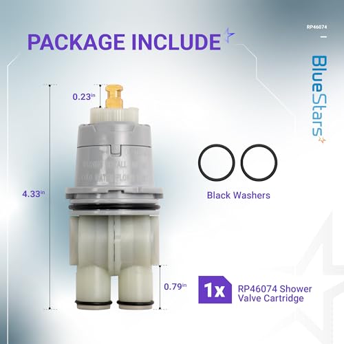 image for BlueStars RP46074 Shower Valve Cartridge - Single-Function Pressure-Ba