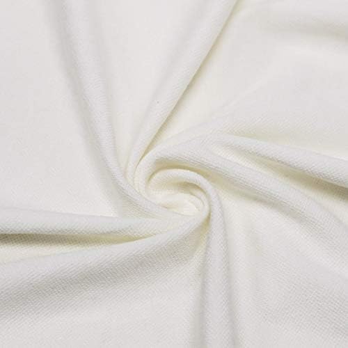 White Stretch Pique Knit Fabric by The Yard - 1 Yard Style 507