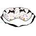 Produktbild Shiba Inu Dog Cute Pastel And Rainbows Dog White 100% Silk Sleep Mask Comfortable Non-Toxic, Odorless and Harmless,Soft Blindfold Eye Mask Good for Travel and Sleep