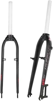 Rigid Mountain Bike Fork 26 Inch, Light Aluminum Alloy, Bike Front Fork, Double Crown Shock Absorber Fork for MTB Fat Snow Beach