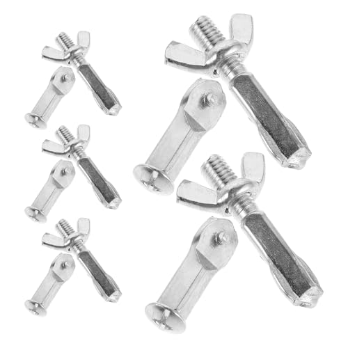 Hoement 5 Uppsättningar Hacksaw Bolt Repair Kit med Stål Vingmutter och Skruv för Sågram Slipbeständig och Säker Fäste för DIY Metallbearbetning