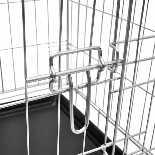 vidaXL Hundek&auml;fig Faltbar M Drahtk&auml;fig Hundebox Transportbox Transportk&auml;fig