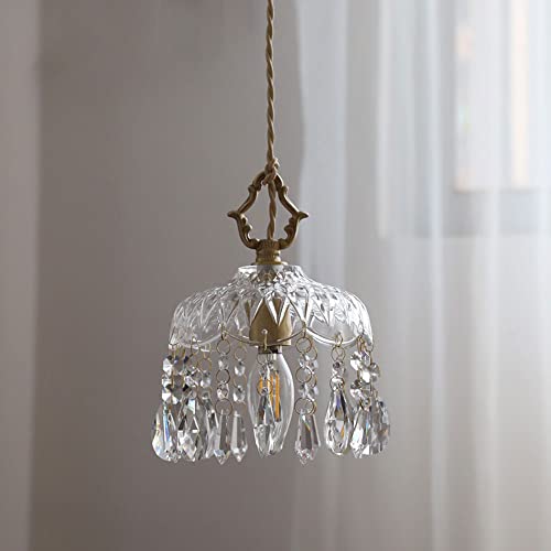 Lustre rétro en laiton réconfortant pour chambre à coucher - 2