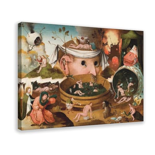 Hieronymus Bosch Tondals Vision impression sur toile cadre salon