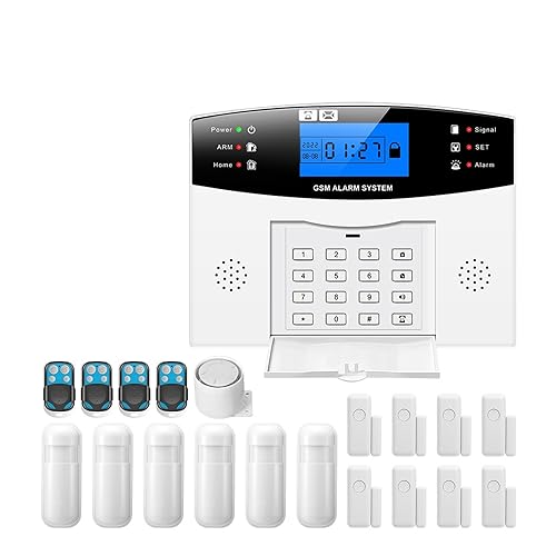 Sistema de seguridad para el hogar, Alarma Inteligente Aplicación Remota Control Panel De Alarma Conmutable 9 Idiomas Inalámbrico Seguridad Del Hogar GSM GPRS De Alarma Brazo Desarmar(GT-505-L)