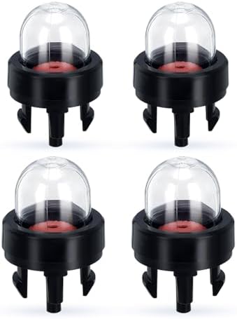 Bullwall 4 Pcs 188-512 Primer Bulbs Compatible with Small Engine Husqvarna Craftsman Homelite Ryobi Poulan Sthil Echo Chainsaw Blower String Trimmer Models 503936601 12318139130 Snap in Primer Bulb