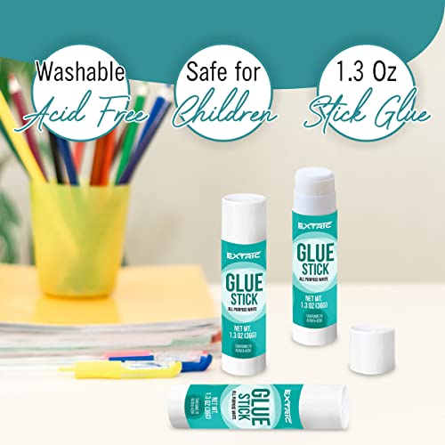 Glue Sticks 1.3 Ounce - 36 Count Glue Stick, All Purpose White Glue Sticks For Kids, Washable Glue Sticks Bulk - Large Glue Sticks For School And Home Use #TOP1