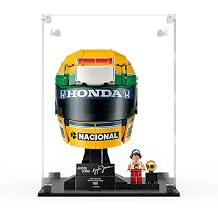 Display Case Compatible with LEGO 43024 Ayrton Senna Helmet - Display Case, Clear Back Panel