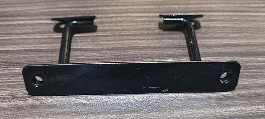 Front Number Plate Bracket Clamp for FZ16, 12 x 4 cm, Black | Metal Construction, Screw Mount, Easy Installation, Compact Design, Two Mounting Holes-image-14