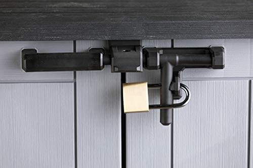 Keter Store It Out Nova Outdoor Garden Furniture Storage Shed Light Grey with Dark Grey Lid | Fade Free | All Weather Resistant | Safe and Secure | Zero Maintenance | 5 year Warranty - View 7
