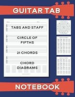 Guitar Tab Notebook: Blank music paper sheets| Circle of Fifths| Essential chords for play guitar| Learning guitar writing notes| Blank fretboard diagrams| Book for Music Composition and Songwriting B09X3PJ29S Book Cover