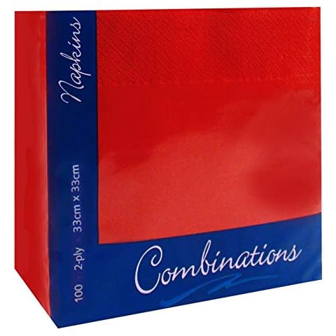 Red 33cm 2ply Napkins - Pack of 100 Cover