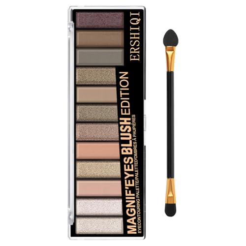 BUTBU Professional Makeup Paleta de Sombra, 12 Colores Paleta Mattes Básicos, Ultra Pigmentada Sombras de Palette,Resistente al Agua y de Larga Duración, para Cautivar Desde Acabados Suaves a Intensos