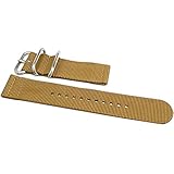 DaLuca Two Piece Ballistic Nylon NATO Watch Strap - Sand : 22mm