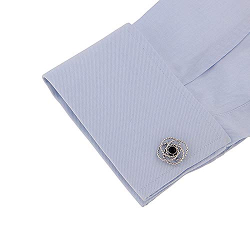 Manicetas para camisa Daesar para hombre plata miniatura 3